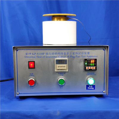 Instrumento para a resistência de teste ao calor anormal das luvas de isolamento dos pinos da tomada, equipamento de teste do IEC 60884-1
