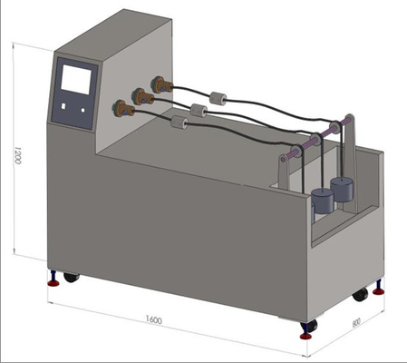 Máquina linear reta da torsão do equipamento de testes do cabo do instrumento do teste da torção