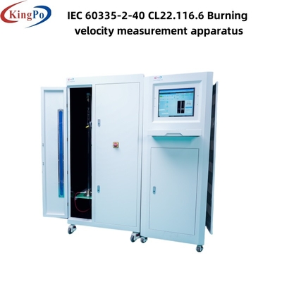 IEC 60335-2-40 CL22.116.6 Aparelho de medição da velocidade de combustão de concepção fácil de utilizar